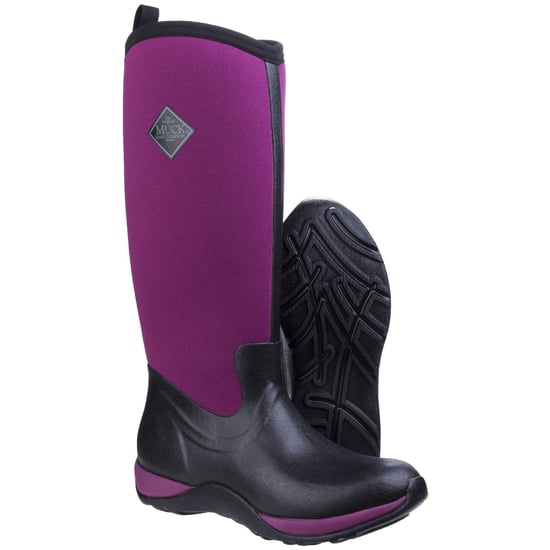 Muck Boots Arctic Adventure Zwarte/Maroon Regenlaarzen - Image 3
