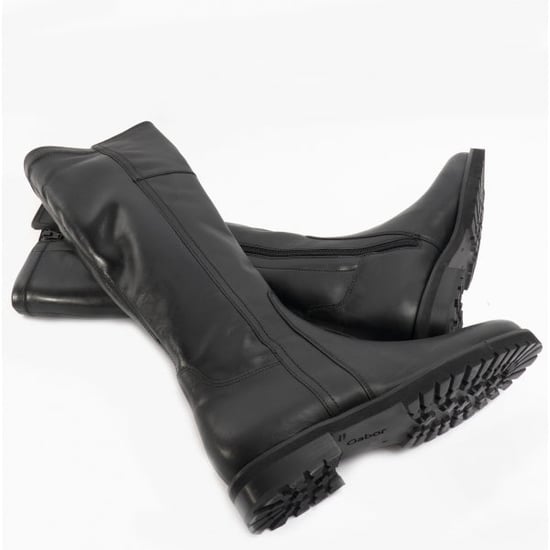 Gabor CABIN Womens Leather Tall Boots Black
