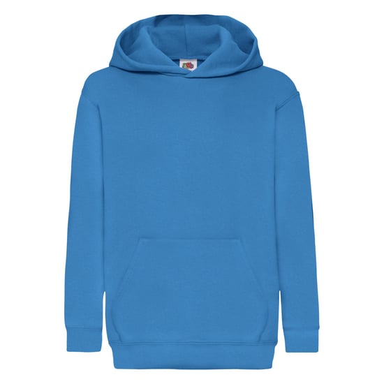 Fruit Of The Loom Kinder Unisex Sweatshirt Met Capuchon / Hoodie (Azure Blauw) - Image 1