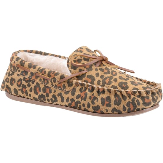Hush Puppies Dames/dames Allie Luipaardprint Suède Slippers (Bruin) - Image 1