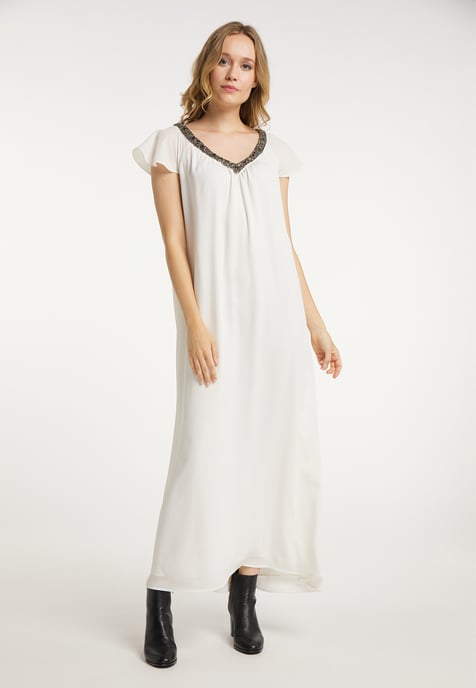 Dreimaster Zomerjurk Dames wolwit - Image 3