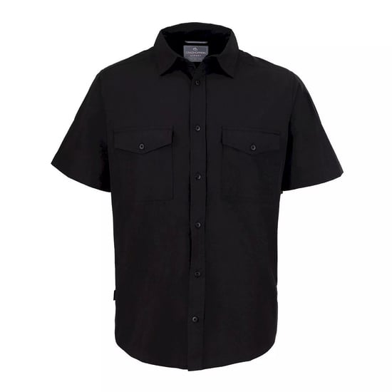 Craghoppers Mens Expert Kiwi Short-Sleeved Shirt (Black)