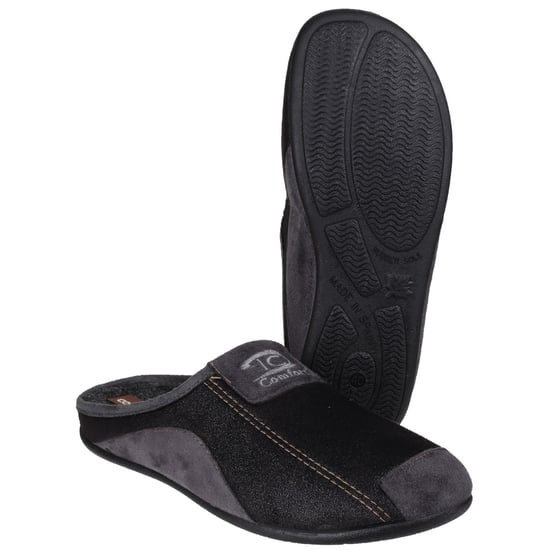 Cotswold Mens Westwell Slip On Mule Slippers (Black)