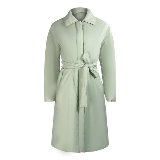 Parajumpers Melicent Nile Green Padded Oversize Long Jacket