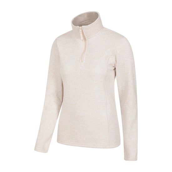 Mountain Warehouse Dames/Dames Idris Half Zip Fleece Top (Beige) - Image 3