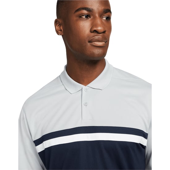 Nike Heren Victory Dri-FIT Golf Poloshirt (Licht rookgrijs/bsidiaanblauw) - Image 3