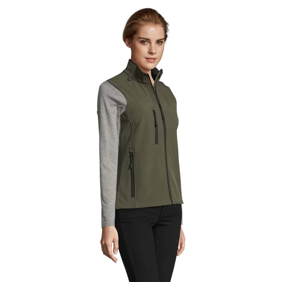SOLS Dames/Dames Rallye Softshell Mouwloos Gilet (Leger) - Image 3