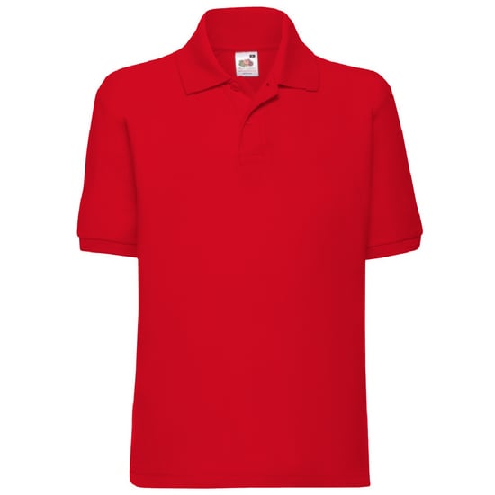 Fruit of the Loom Kinder/Kids Piqué Poloshirt met Korte Mouwen (Rood) - Image 1