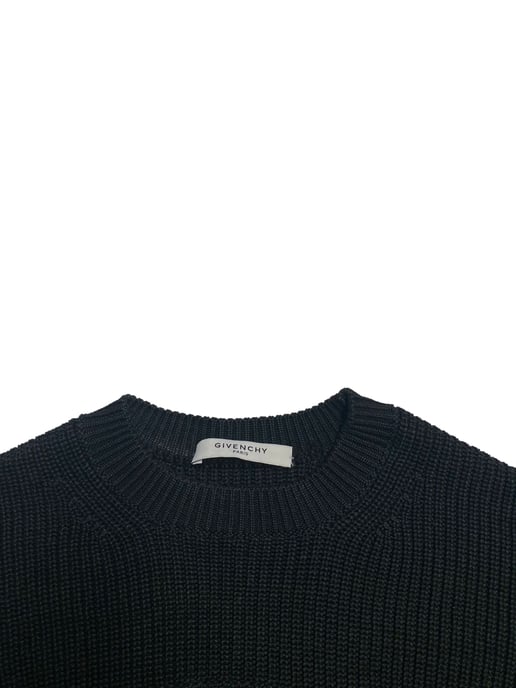 Givenchy Cropped Trui in Zwarte Katoen - Image 6