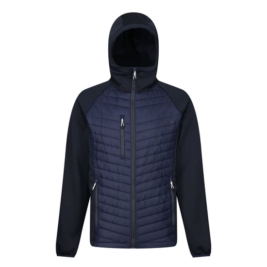 Regatta Mens Navigate Quilted Hybrid Jacket (Navy/Slate Grey)