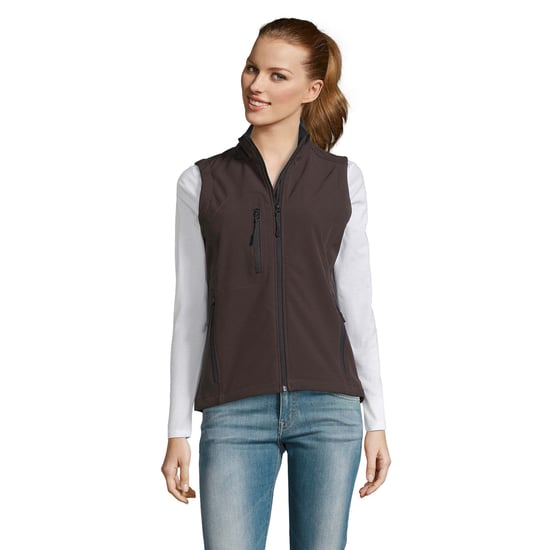 SOLS Dames/Dames Rallye Softshell Mouwloos Gilet (Donkere chocolade) - Image 1