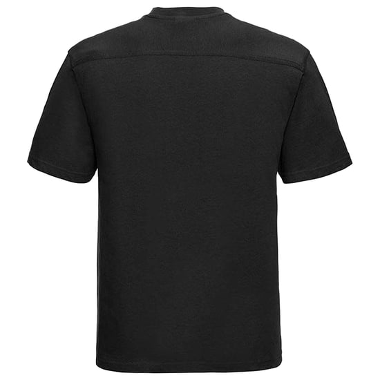 Russell Europa Heren Werkkleding Korte Mouwen Katoenen T-Shirt (Zwart) - Image 2