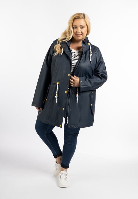 Schmuddelwedda Grote maat regenjas bridgeport Dames marine - Image 2