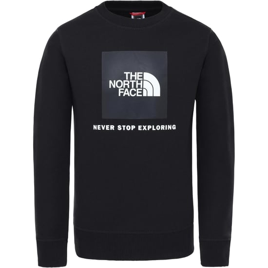 The North Face jeugdbox sweatshirt met ronde hals in zwart - Image 1