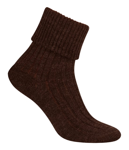 Steven - 3 Paar Dames Wol Bed Sokken | Luxe Lichtgewicht Warme Lounge Sokken - Chocolade - Image 2