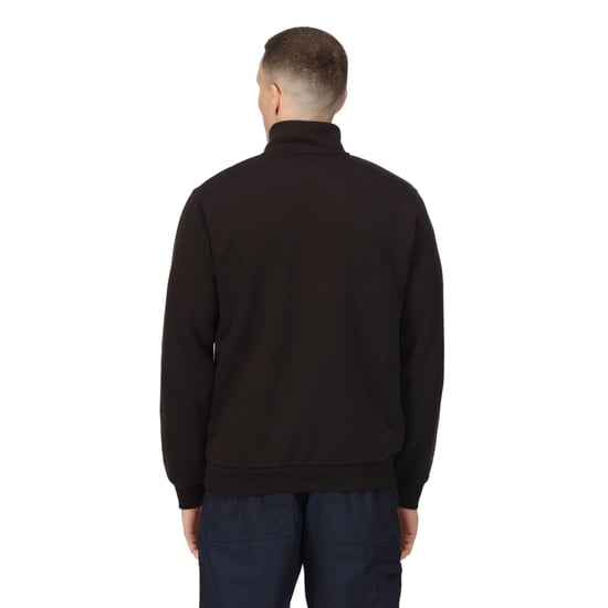Regatta Mens Pro Quarter Zip Sweatshirt (Black)