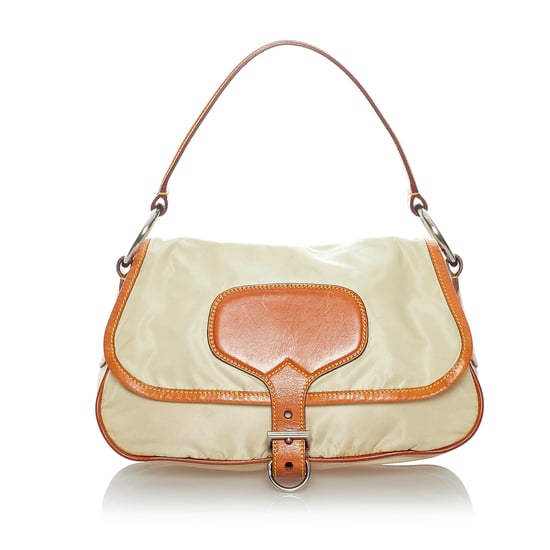 Vintage Prada Tessuto Handbag Brown