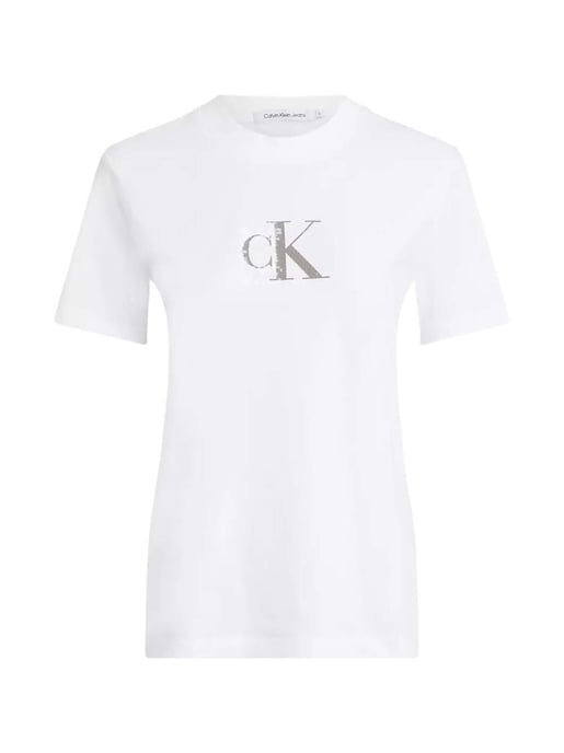 Calvin Klein dames T-shirt met monogram - Image 1