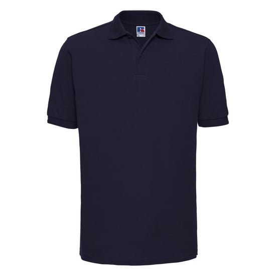 Russell Heren Ripple Collar & Manchet Poloshirt met korte mouwen (Franse marine) - Image 1