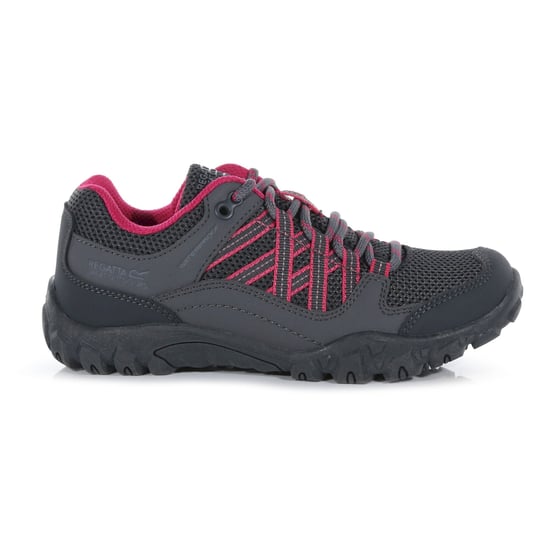 Regatta Edgepoint waterdichte wandelschoenen voor kinderen/Kinderen (Staal/Roze Fusie) - Image 4