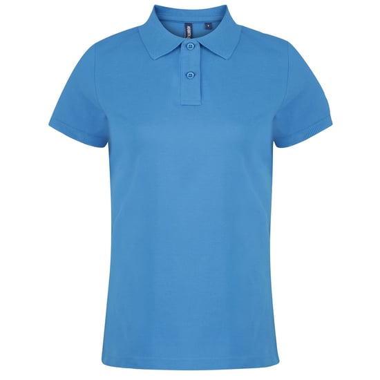 Asquith & Fox Womens/Ladies Plain Short Sleeve Polo Shirt (Sapphire)