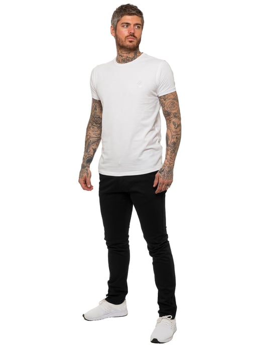 Enzo | Heren Slim Fit Stretch Chino Jeans - Zwart - Image 6