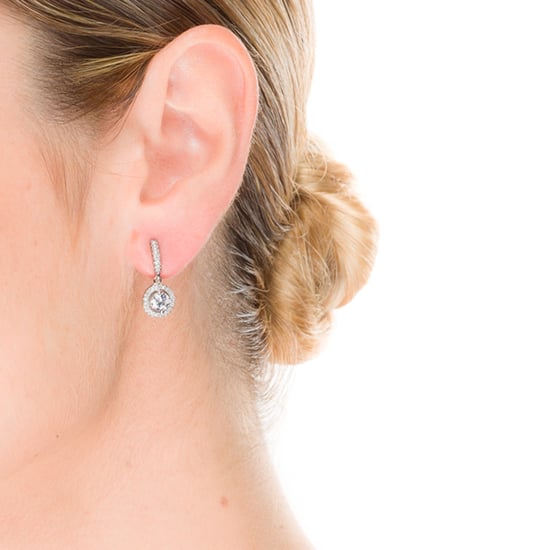 Luxenter oorbellen, 925 sterling zilver, gusu en glanzende zirkonia met gerhodineerde afwerking - Image 2