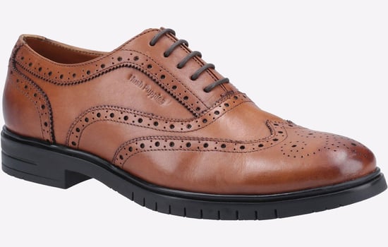 Hush Puppies Santiago Leren Herenschoenen Met Veters In Het Bruin - Image 2