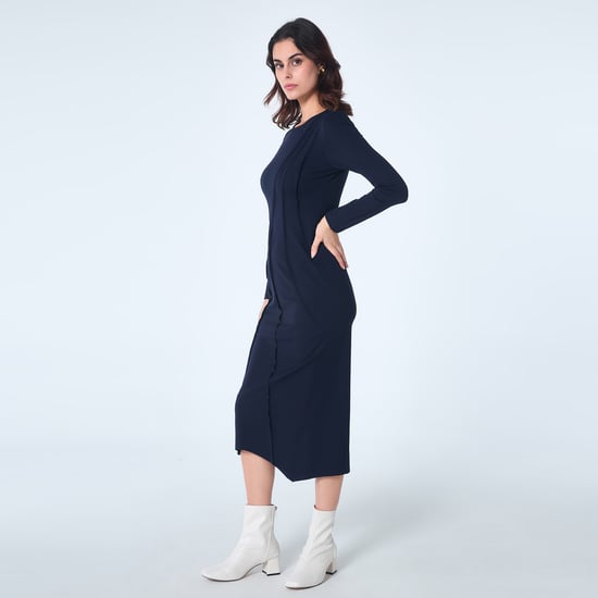 Jurk met asymmetrische structuurlijnen - Image 2