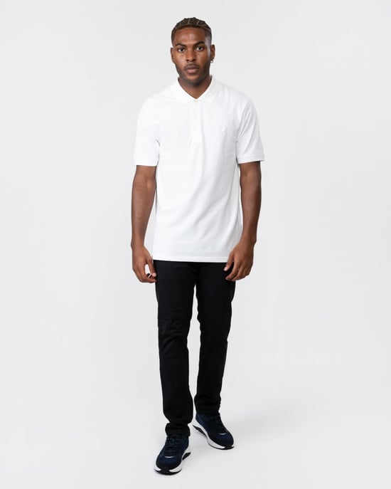 Lyle & Scott tonaal Eagle wit poloshirt - Image 3