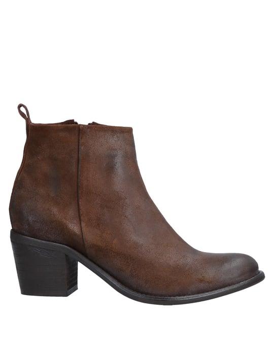 Diesel Dark Brown Leather Ankle Boots