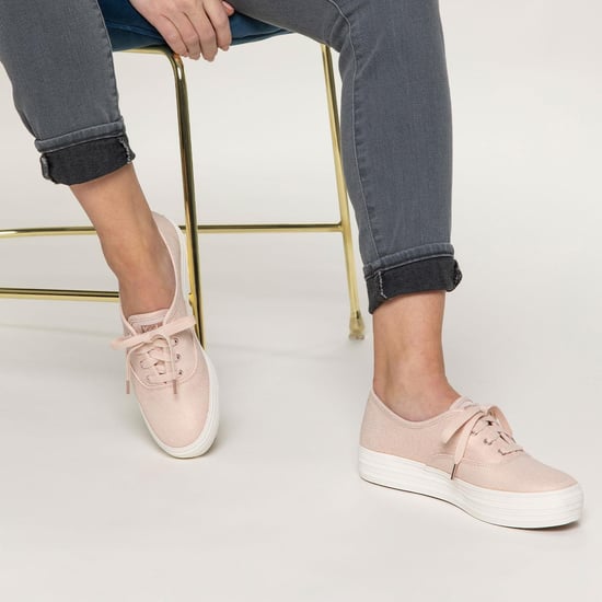 Keds Triple CVO Metallic Canvas Rose Gold Shoes with Rubber Outsole
