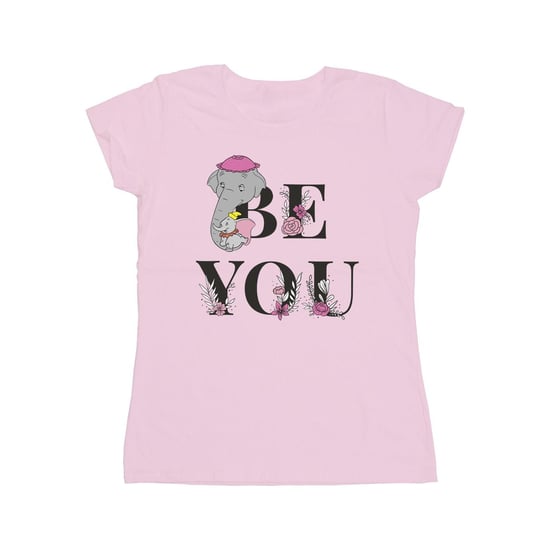 Disney Dames/Dames Dumbo Be You Katoenen T-Shirt (Baby Roze) - Image 1