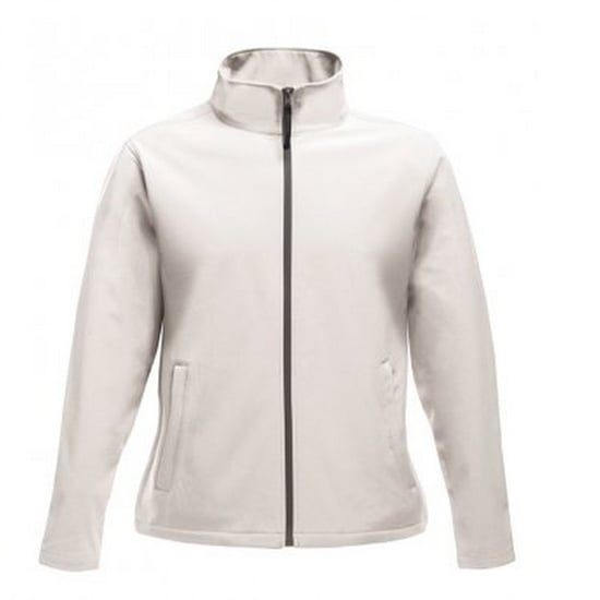 Regatta Opvallende Dames/dames Ablaze Afdrukbaar Soft Shell-jasje (Wit/licht staal) - Image 1
