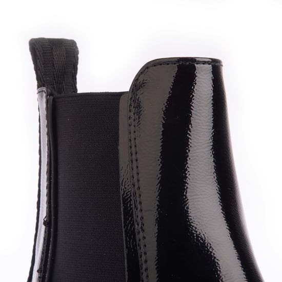 Women's Rocket Dog Iggie Patent Chelsea Boots in Black