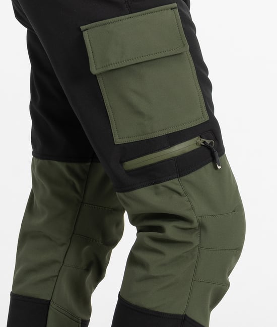 Rock Creek Softshellhose Dunkelgrün