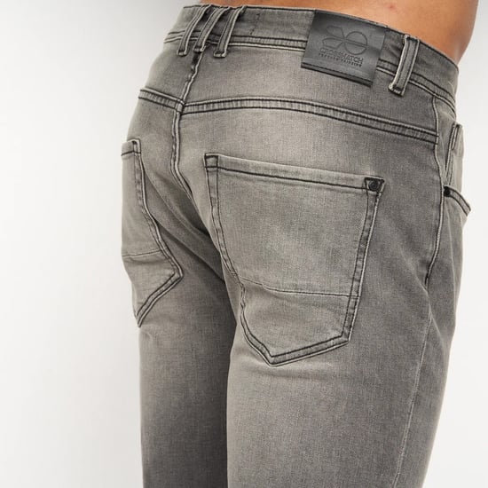 Crosshatch Heren Sheldons Slim Jeans (Lichtgrijs) - Image 4