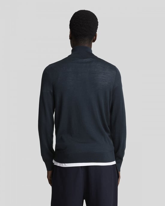 Lyle & Scott Tonale Adelaar Merino Heren Half-Pullover - Image 4