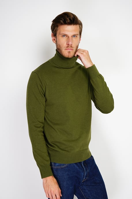 GB - William de Faye - turtleneck - Khaki