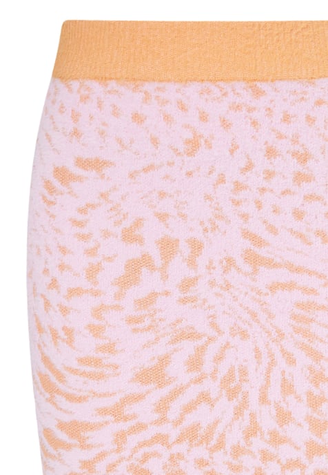 Mymo gebreide rok Dames roze oranje - Image 3
