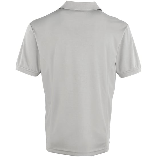 Premier Heren Coolchecker Pique korte mouw Polo T-Shirt (Zilver) - Image 2