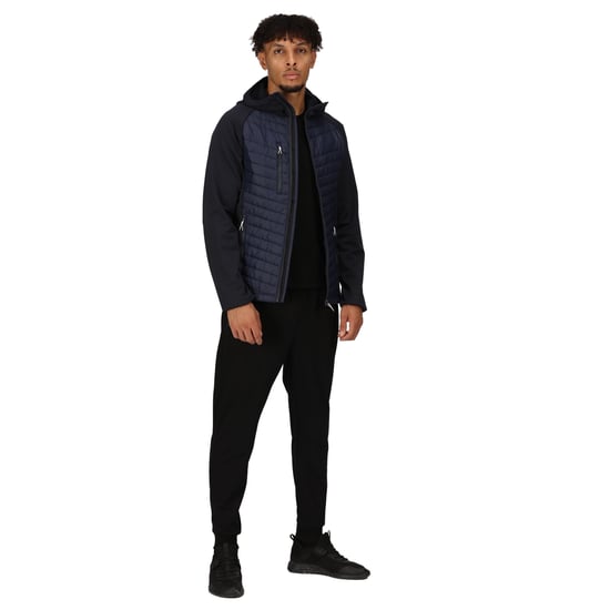 Regatta Heren Navigate Quilted Hybride Jas (Marine/Seal Grijs) - Image 4