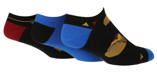 Wild Feet - Set van 3 sneakersokken voor heren | Nieuwigheid - Taco - Image 1