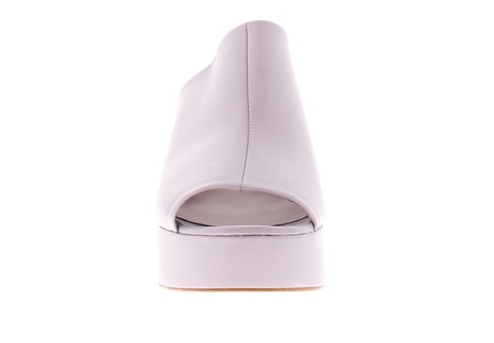 Ted Baker Dames Hakken Deltino Leren Muiltjes Peep Toe Blokhak Paars - Image 3