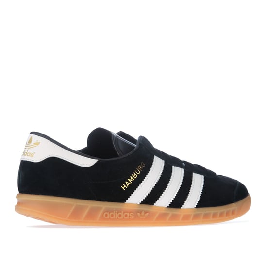 Men's adidas Originals Hamburg Trainers in Black - Image 3