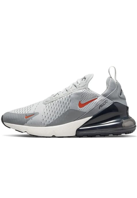 Nike Air Max 270 Sportschoenen, Grijs Mist / Team Oranje Zeil - Image 1