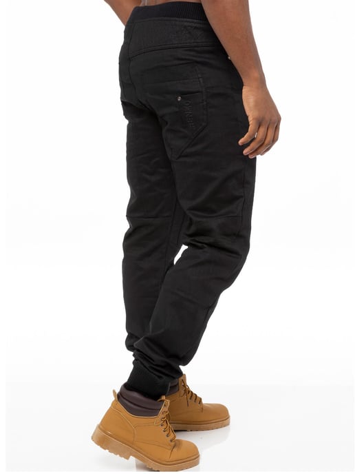 Enzo| Heren Denim Jogger Jeans - Zwart - Image 4