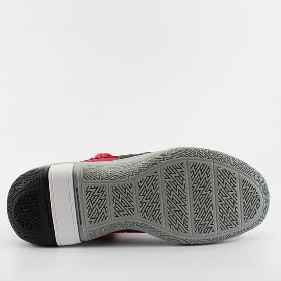 Puma Legacy MM Red Textile Heren High Top Lace Up Trainers 194048 04 - Image 5