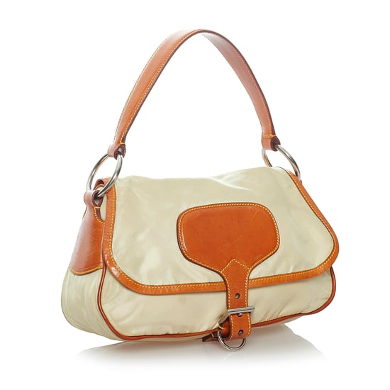 Vintage Prada Tessuto Handbag Brown