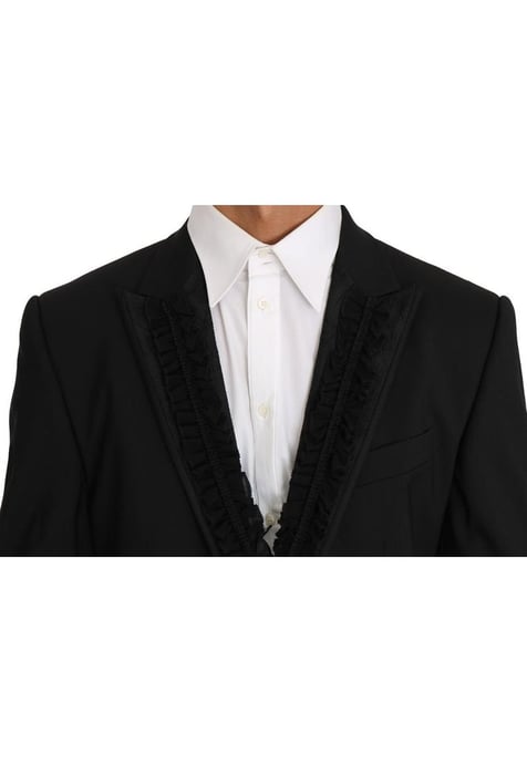 Dolce & Gabbana Heren Zwarte Wol MARTINI Torrero Blazer Jacket - Image 6